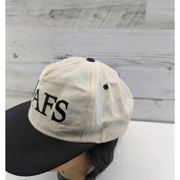 MAFS Manheim Auctions Vintage White and Black Hat Snapback Hat‎ - Picture 2 of 13